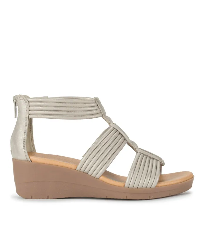 Women Baretraps Wedge Sandals Keisha Wedge Sandal Champagne