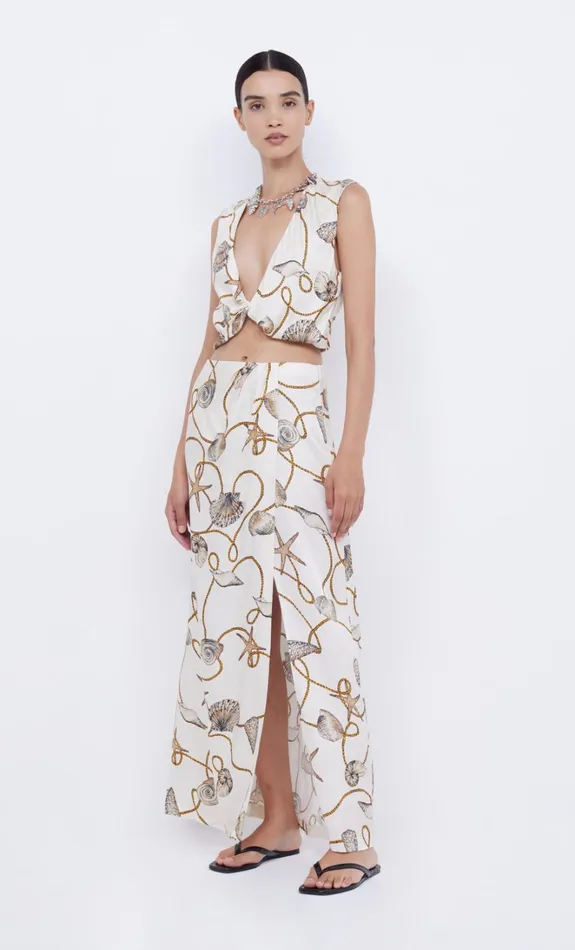 Women BAYSIDE SPLIT MAXI SKIRT 8211 PARISIAN SHELL Bec Bridge Skirts