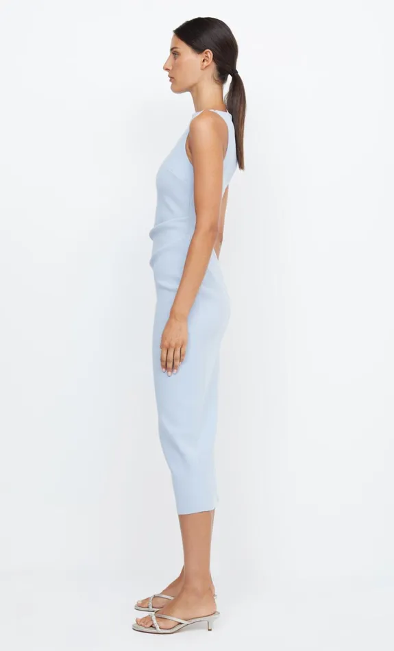 Women BE MINE TUCK DRESS 8211 DUSTY BLUE Bec Bridge Midi Dresses