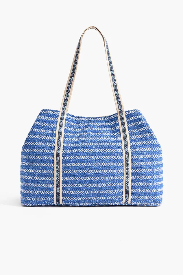 Women Beach Bags America and Beyond Silver Lake Blue Embellished Tote Women Beach Bags America and Beyond Silver Lake Blue Embellished Tote