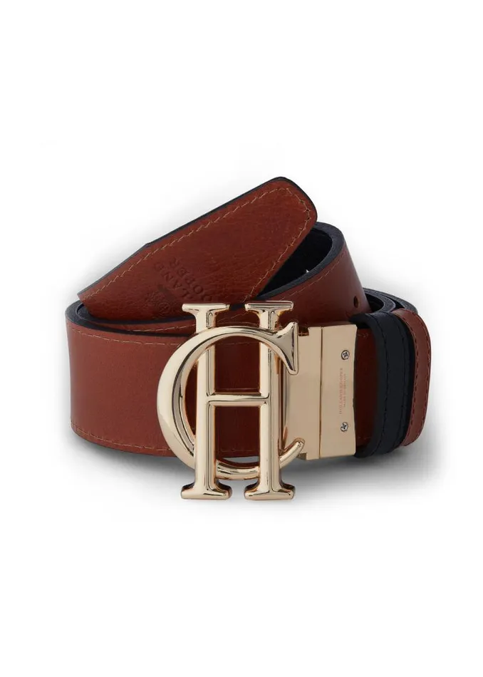 Women Belts Holland Cooper HC Classic Belt Reversible Black Tan