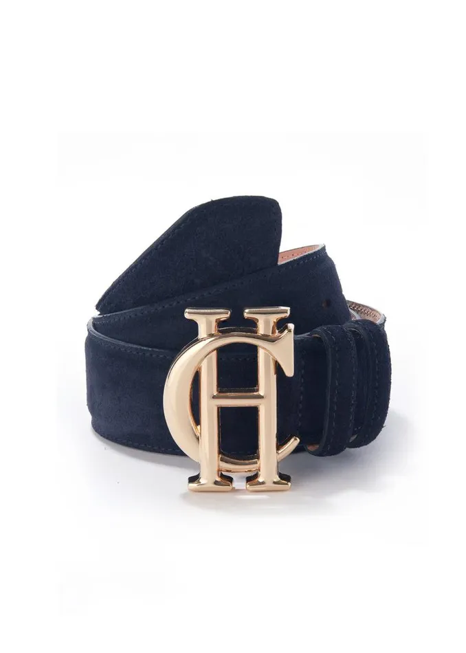 Women Belts Holland Cooper HC Classic Belt Suede Navy Women Belts Holland Cooper HC Classic Belt Suede Navy