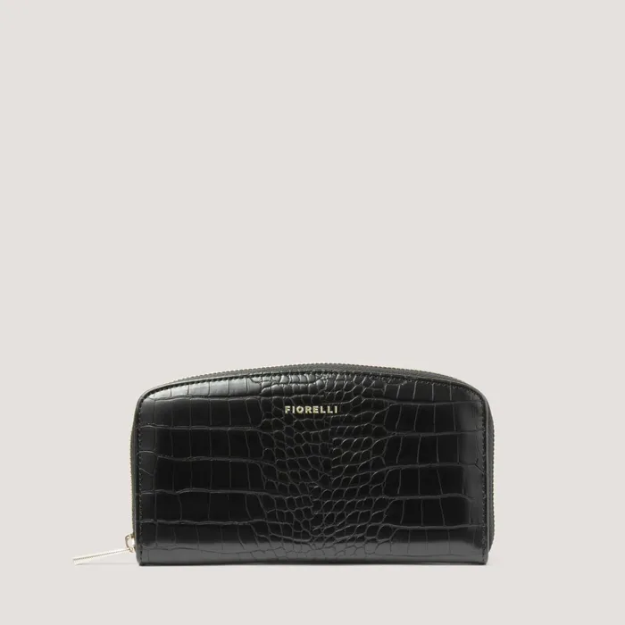Women Benny Black Croc Purse Fiorellcom Fiorelli Zip Purses
