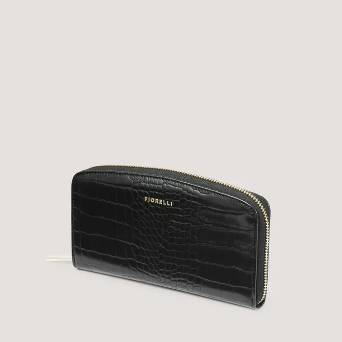 Women Benny Black Croc Purse Fiorellcom Fiorelli Zip Purses