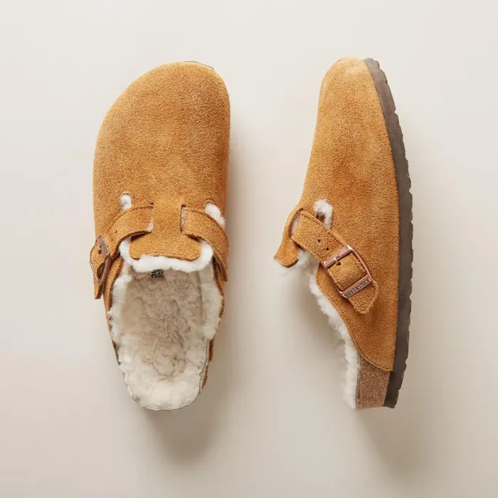 Women Boston Shearling Suede Mules Taupe Sundance Catalog Shoes Women Boston Shearling Suede Mules Taupe Sundance Catalog Shoes
