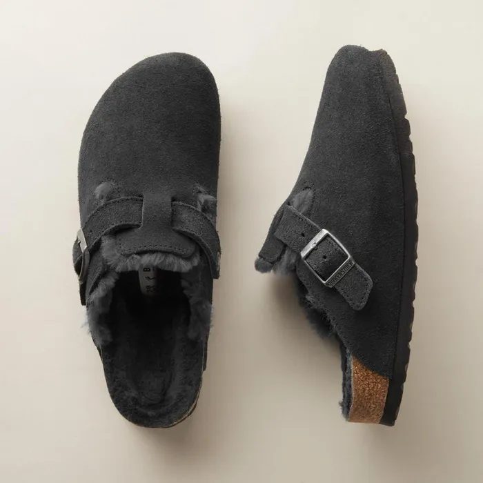Women Boston Shearling Suede Mules Taupe Sundance Catalog Shoes Women Boston Shearling Suede Mules Taupe Sundance Catalog Shoes