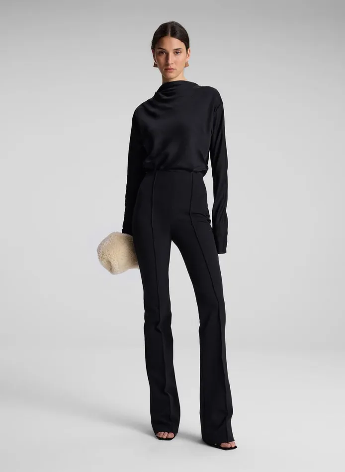 Women Bottoms ALC Brooks Stretch Tailored Pant Black
