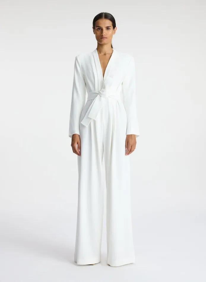Women Bottoms ALC Kieran II WideLeg Jumpsuit White