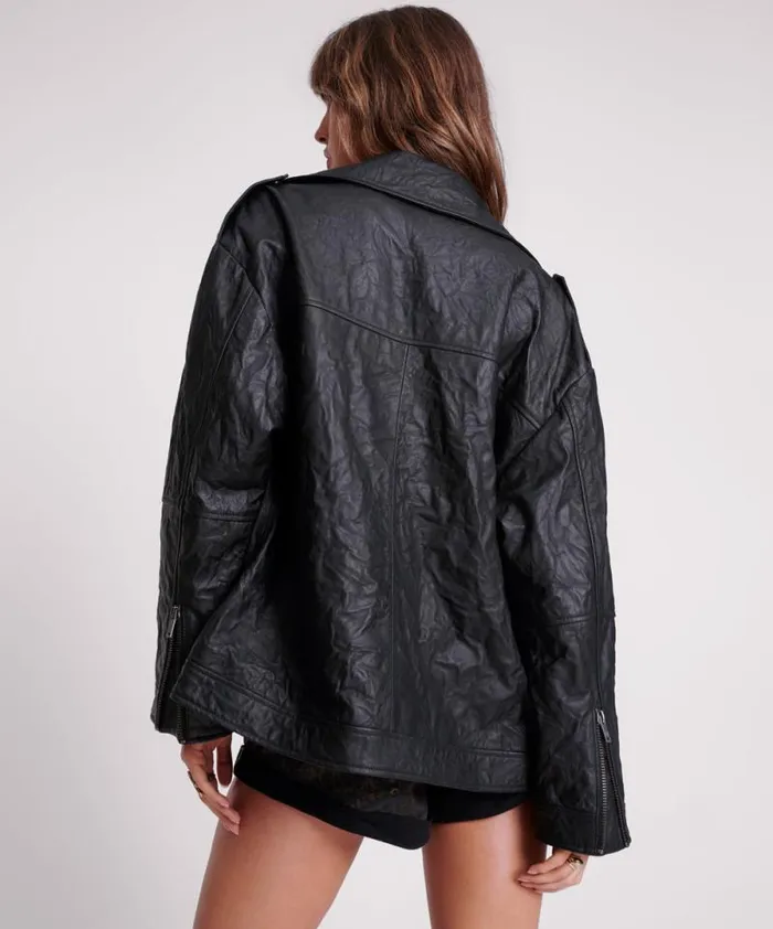 Women BOYFRIEND LEATHER BIKER JACKET One Teaspoon Leather Jackets