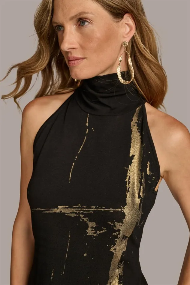 Women BRUSH STROKE MOCKNECK SWEATER Black Donna Karan New York Sweaters And Tops Women BRUSH STROKE MOCKNECK SWEATER Black Donna Karan New York Sweaters And Tops