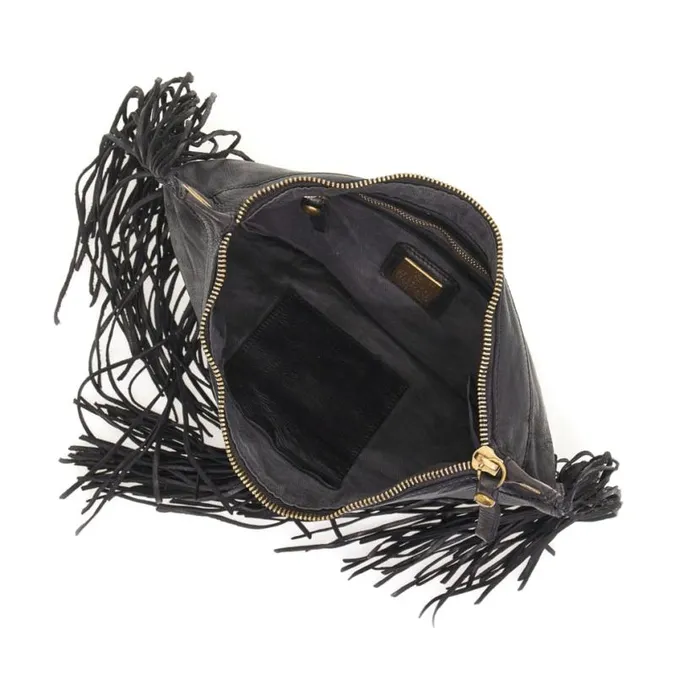 Women Cala Luna Black Campomaggi ShoulderHobo Bag