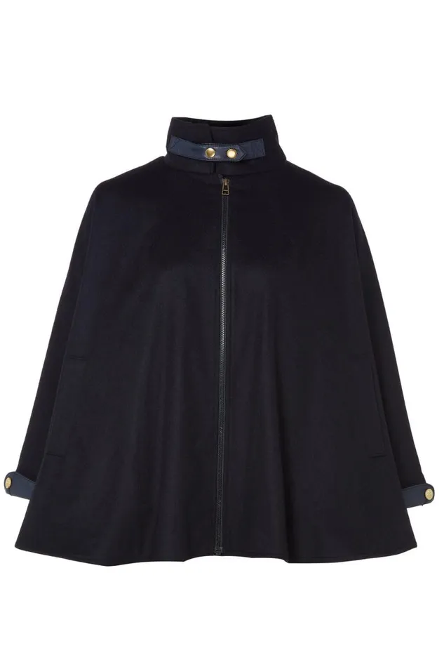 Women Capes Holland Cooper The Classic Cape Navy