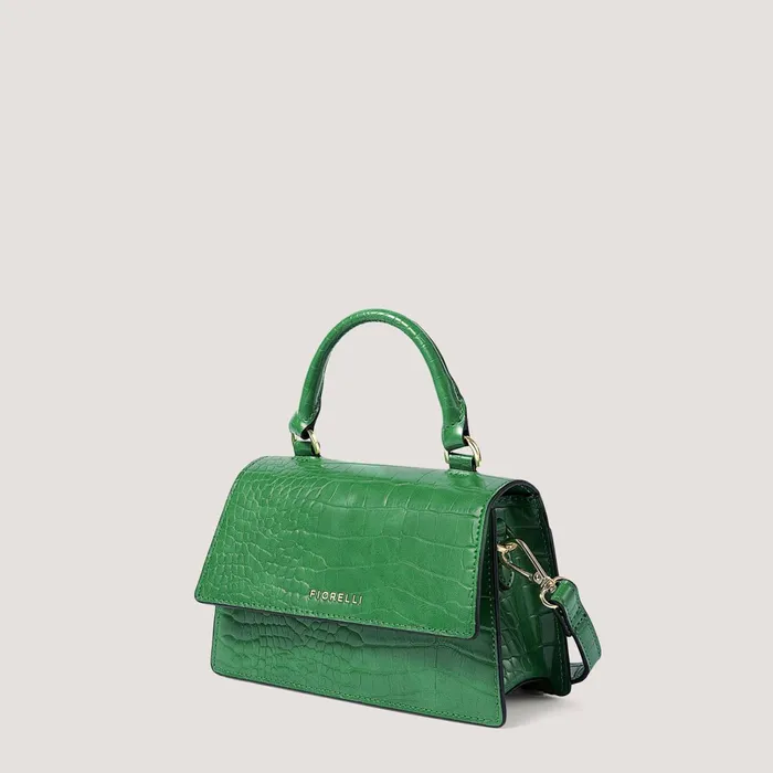 Women Colton Mini TopHandle Bag Green Croc Fiorelli Mini Bags