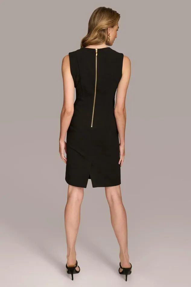 Women CREPE SHEATH DRESS Black Donna Karan New York Dresses And Jumpsuits Women CREPE SHEATH DRESS Black Donna Karan New York Dresses And Jumpsuits