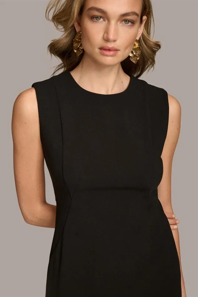 Women CREPE SHEATH DRESS Black Donna Karan New York Dresses And Jumpsuits Women CREPE SHEATH DRESS Black Donna Karan New York Dresses And Jumpsuits