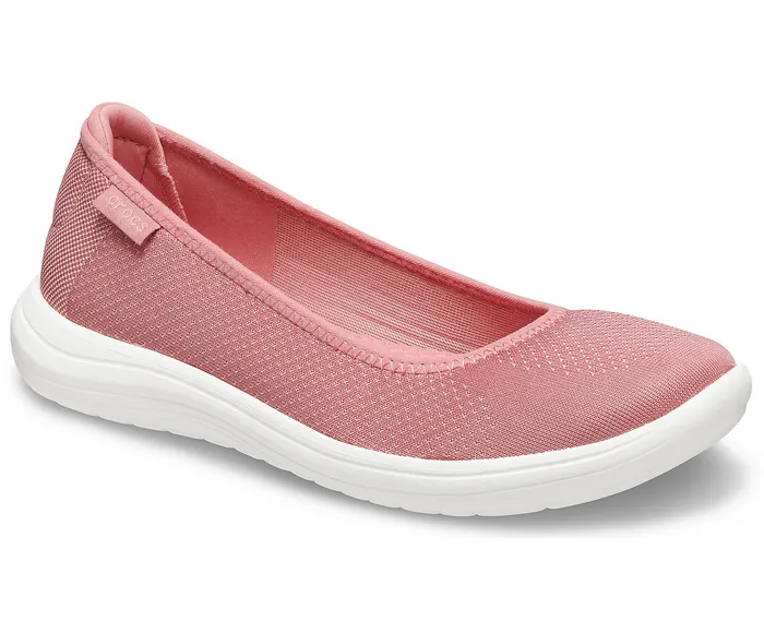 Women Crocs Crocs Reviva Flat Blossom White Flats