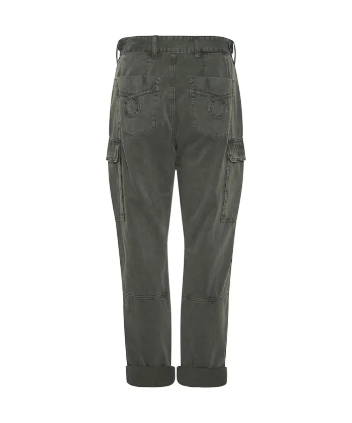Women DARK KHAKI CARGO MOTION PANTS One Teaspoon Bottoms