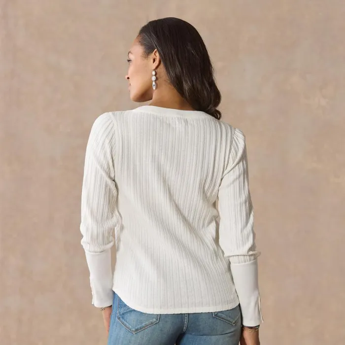 Women Dearly Devoted Henley Marshmallow Sundance Catalog Tops Women Dearly Devoted Henley Marshmallow Sundance Catalog Tops