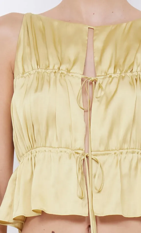 Women DELPHI GATHERED TOP 8211 CITRUS Bec Bridge Sleeveless
