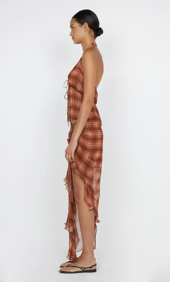 Women DEVI SARONG SKIRT 8211 DESERT CHECK Bec Bridge Skirts