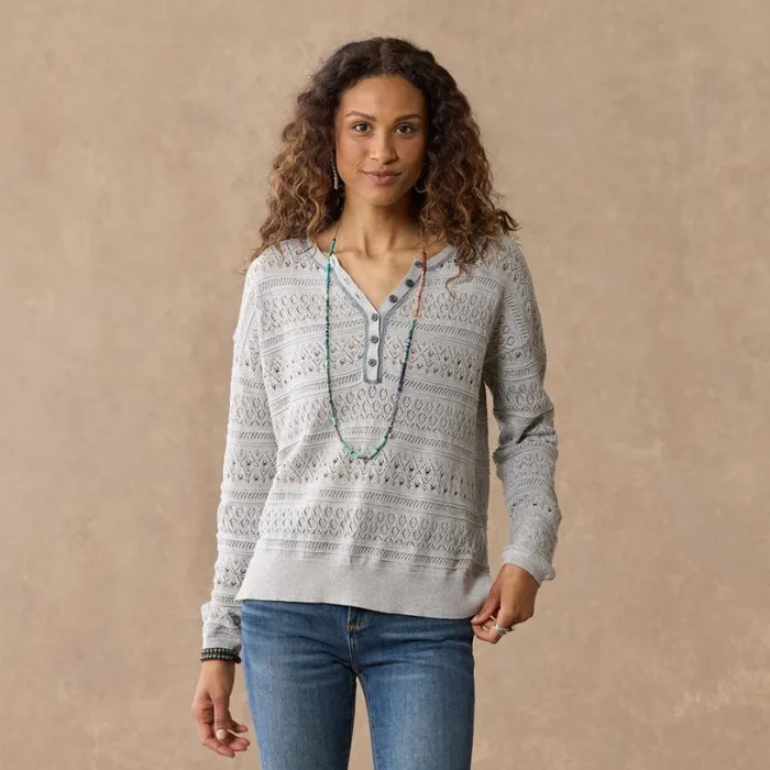 Women Devon Sweater Henley Petite Heather Gray Sundance Catalog Sweaters Women Devon Sweater Henley Petite Heather Gray Sundance Catalog Sweaters