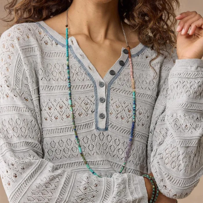 Women Devon Sweater Henley Petite Heather Gray Sundance Catalog Sweaters Women Devon Sweater Henley Petite Heather Gray Sundance Catalog Sweaters