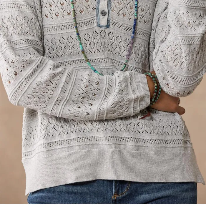 Women Devon Sweater Henley Petite Heather Gray Sundance Catalog Sweaters Women Devon Sweater Henley Petite Heather Gray Sundance Catalog Sweaters