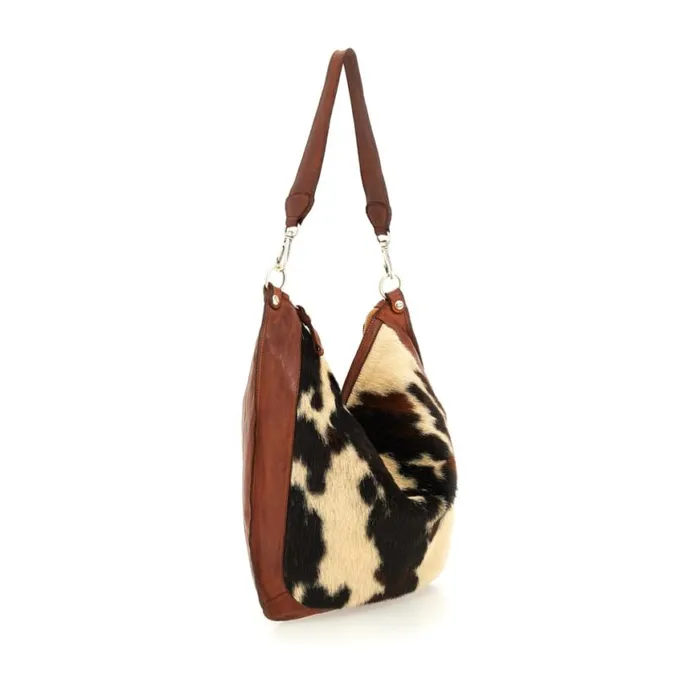 Women Diaspro Cognac Campomaggi ShoulderHobo Bag