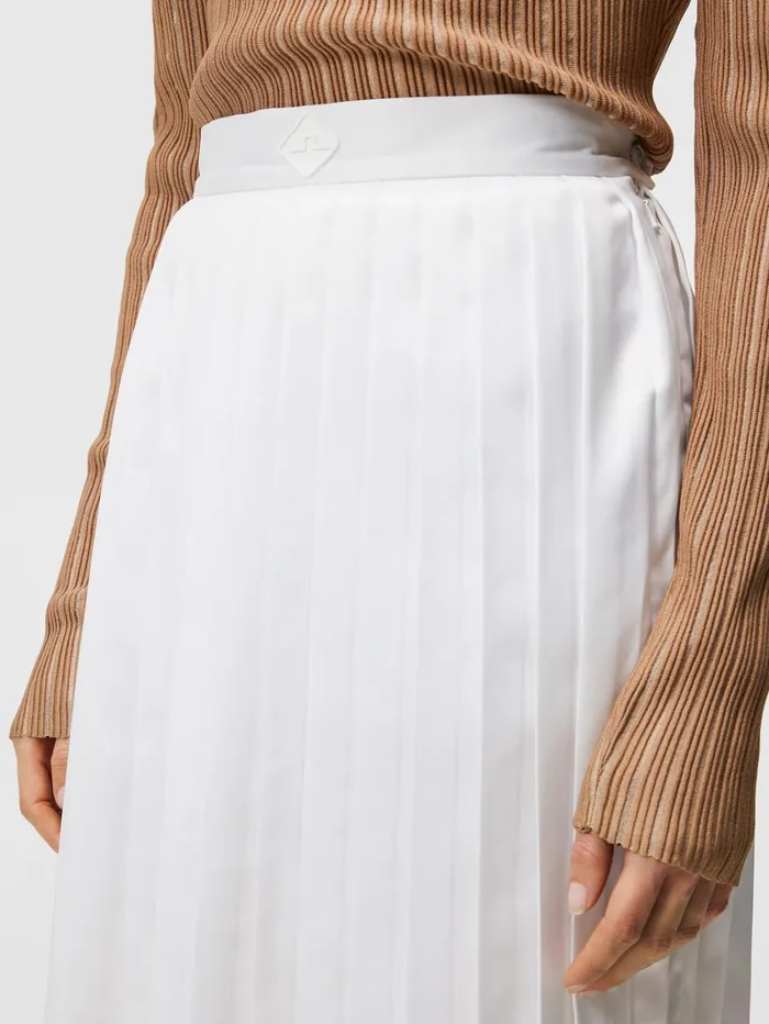 Women Dorothea Pleated Skirt White JLindeberg Skirts Women Dorothea Pleated Skirt White JLindeberg Skirts