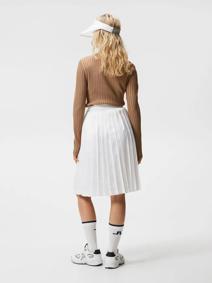 Women Dorothea Pleated Skirt White JLindeberg Skirts Women Dorothea Pleated Skirt White JLindeberg Skirts