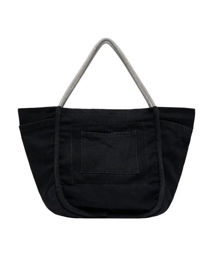 Women DOUBLE BASS DENIM UTILITY TOTE One Teaspoon Bags