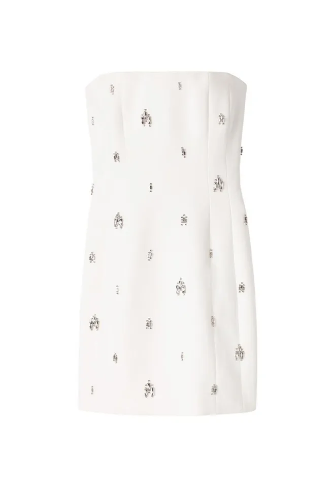 Women Dresses ALC Elsie Strapless Embellished Mini Dress White