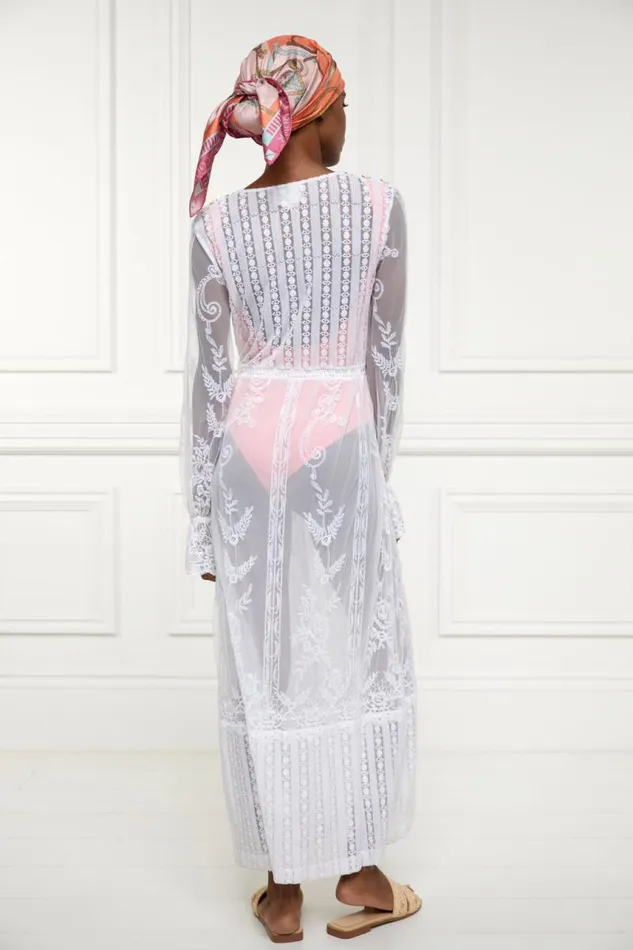 Women Dresses Holland Cooper Mika Beach Dress White Women Dresses Holland Cooper Mika Beach Dress White