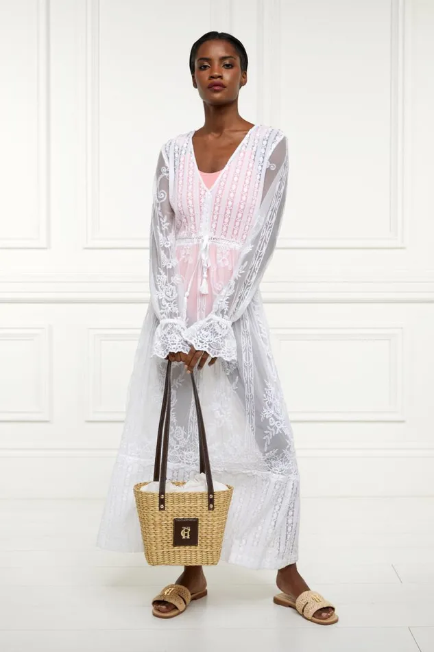 Women Dresses Holland Cooper Mika Beach Dress White Women Dresses Holland Cooper Mika Beach Dress White