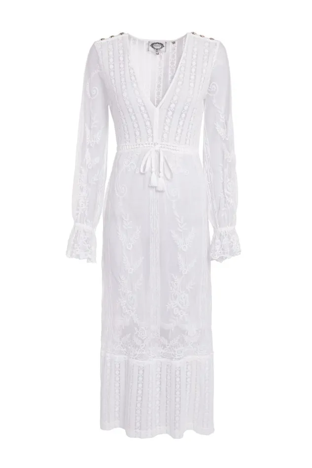 Women Dresses Holland Cooper Mika Beach Dress White Women Dresses Holland Cooper Mika Beach Dress White