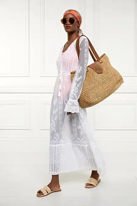 Women Dresses Holland Cooper Mika Beach Dress White Women Dresses Holland Cooper Mika Beach Dress White