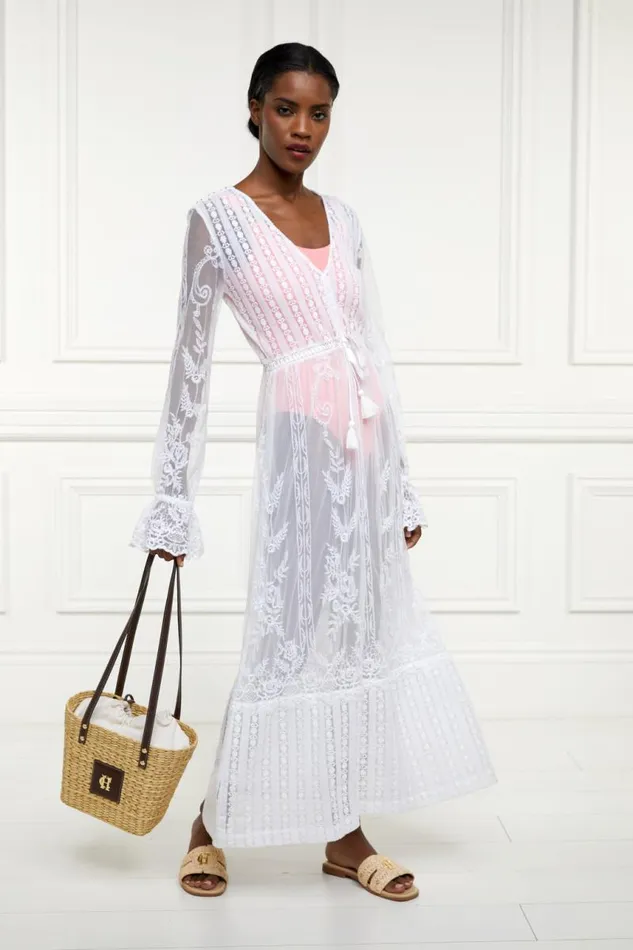 Women Dresses Holland Cooper Mika Beach Dress White Women Dresses Holland Cooper Mika Beach Dress White