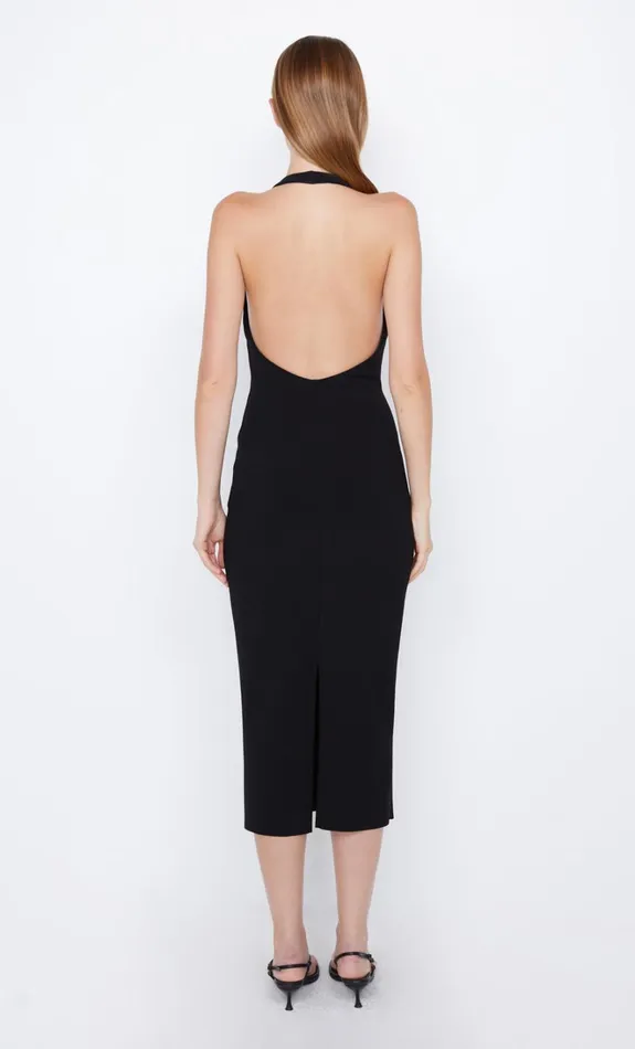 Women ELVIE HALTER MIDI DRESS 8211 BLACK Bec Bridge Maxi Dresses