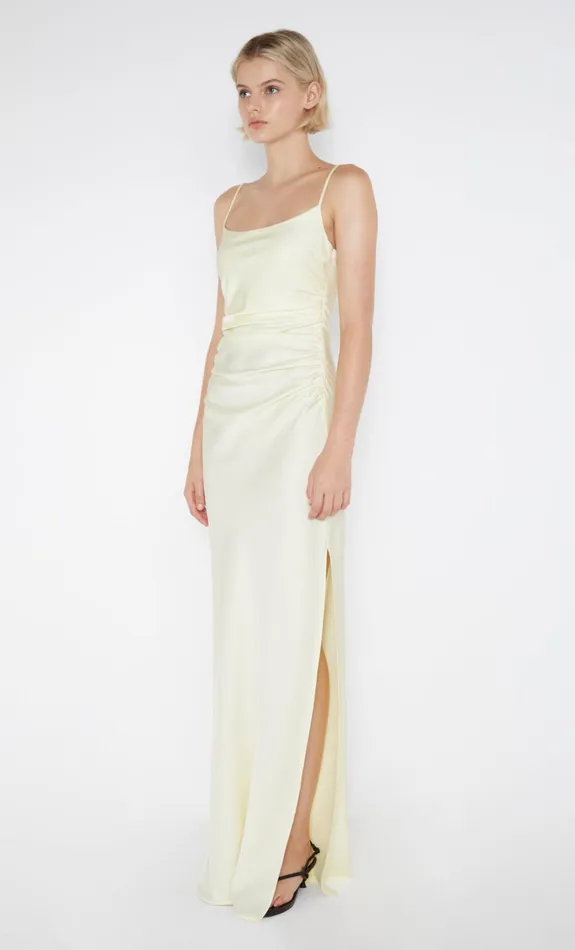 Women EMILIA SCOOP NECK DRESS 8211 ICE YELLOW Bec Bridge Maxi Dresses