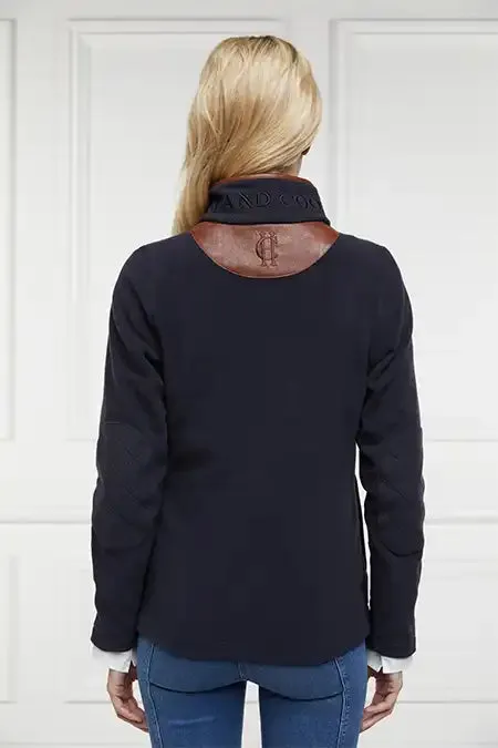 WomenEquestrian Fleeces Holland Cooper Country Fleece Half Zip Ink Navy WomenEquestrian Fleeces Holland Cooper Country Fleece Half Zip Ink Navy
