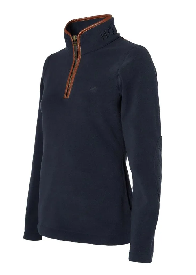 WomenEquestrian Fleeces Holland Cooper Country Fleece Half Zip Ink Navy WomenEquestrian Fleeces Holland Cooper Country Fleece Half Zip Ink Navy