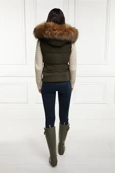 WomenEquestrian Gilets Holland Cooper Team Gilet Khaki WomenEquestrian Gilets Holland Cooper Team Gilet Khaki