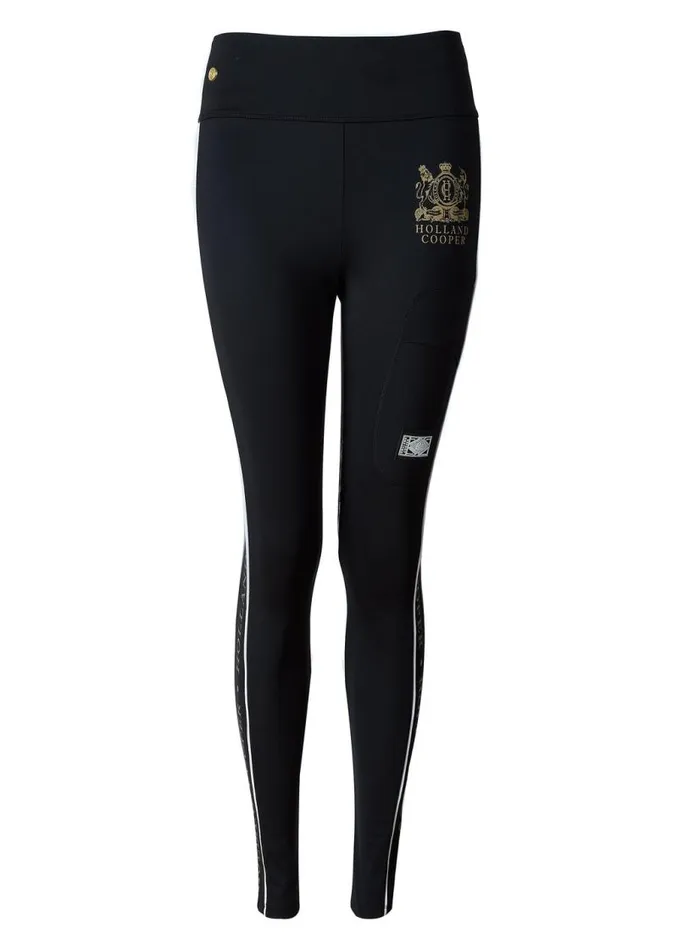 WomenEquestrian Leggings Holland Cooper GBE Legging Black WomenEquestrian Leggings Holland Cooper GBE Legging Black