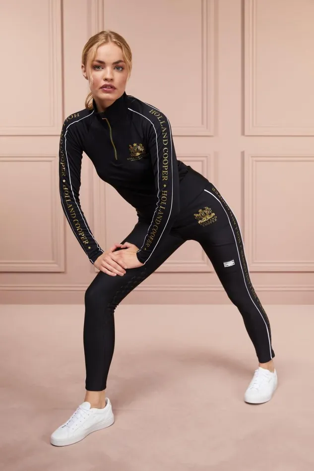 WomenEquestrian Leggings Holland Cooper GBE Legging Black WomenEquestrian Leggings Holland Cooper GBE Legging Black