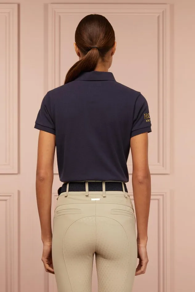 WomenEquestrian Polo Shirts Holland Cooper Team Polo Shirt Ink Navy WomenEquestrian Polo Shirts Holland Cooper Team Polo Shirt Ink Navy