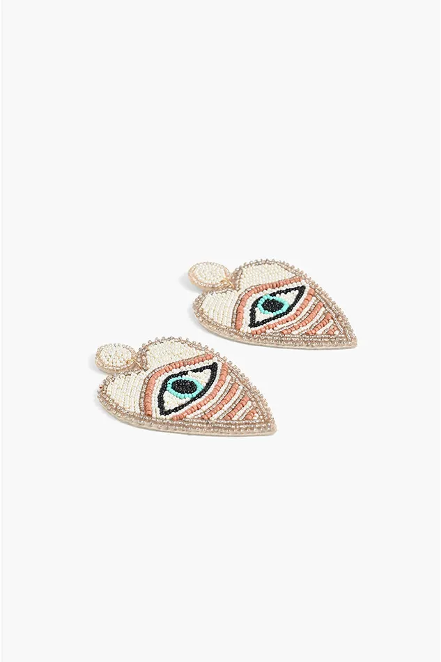 Women Eye Heart You Earrings Jewelry America and Beyond