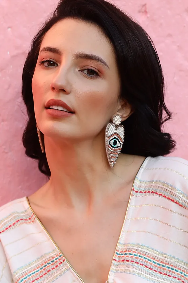 Women Eye Heart You Earrings Jewelry America and Beyond
