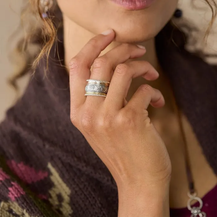 Women Fiorentina Spinner Ring Sundance Catalog Rings