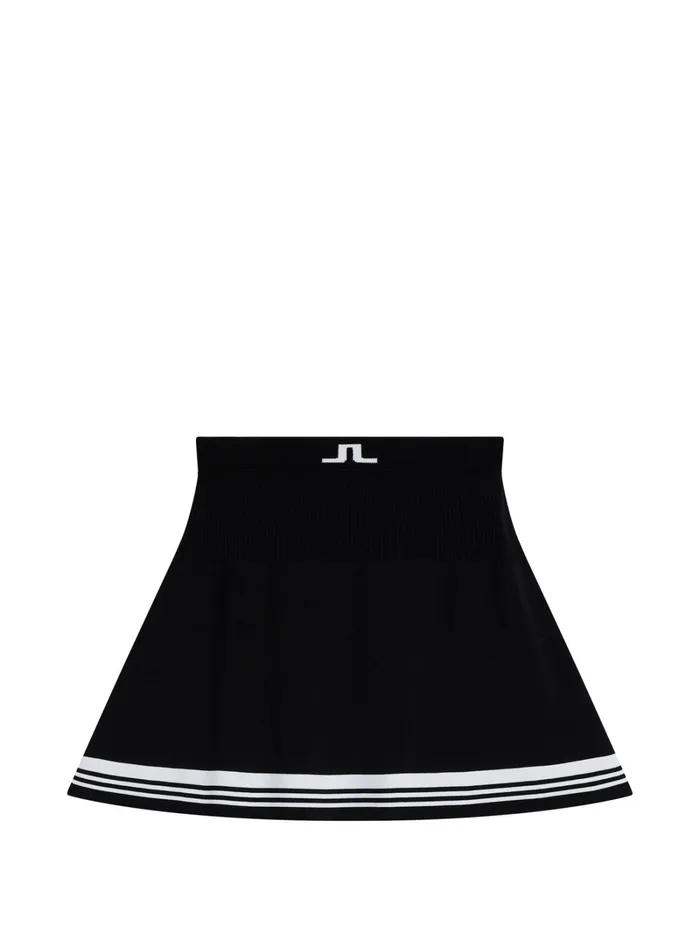 Women Frida Stripe Knitted Skirt Black JLindeberg Skirts Women Frida Stripe Knitted Skirt Black JLindeberg Skirts