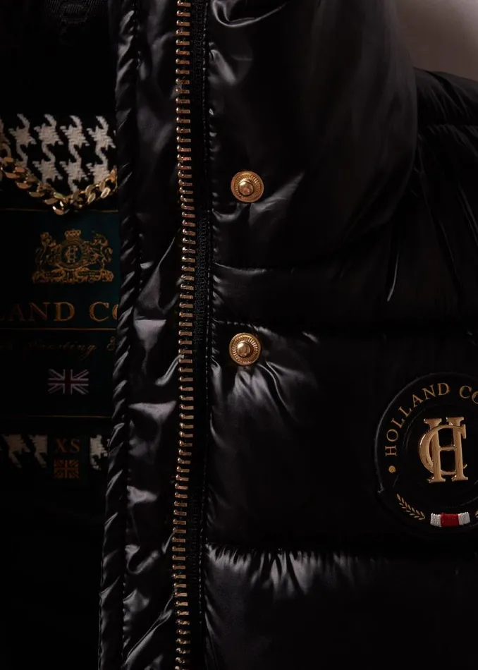 Women Gilets Holland Cooper Valais Quilted Gilet Black Women Gilets Holland Cooper Valais Quilted Gilet Black
